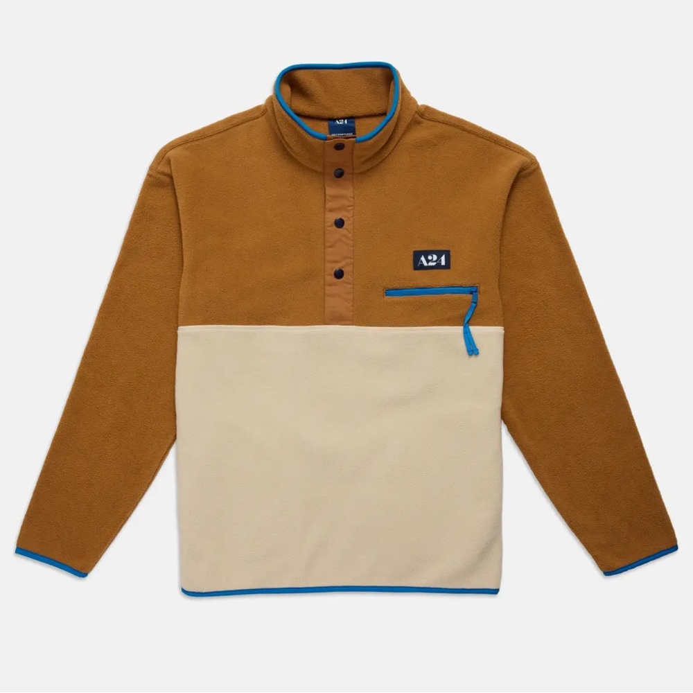 A24 Copper Half Snap Fleece Jacket